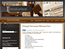 Tablet Screenshot of chicagotaxlawyerfirm.com